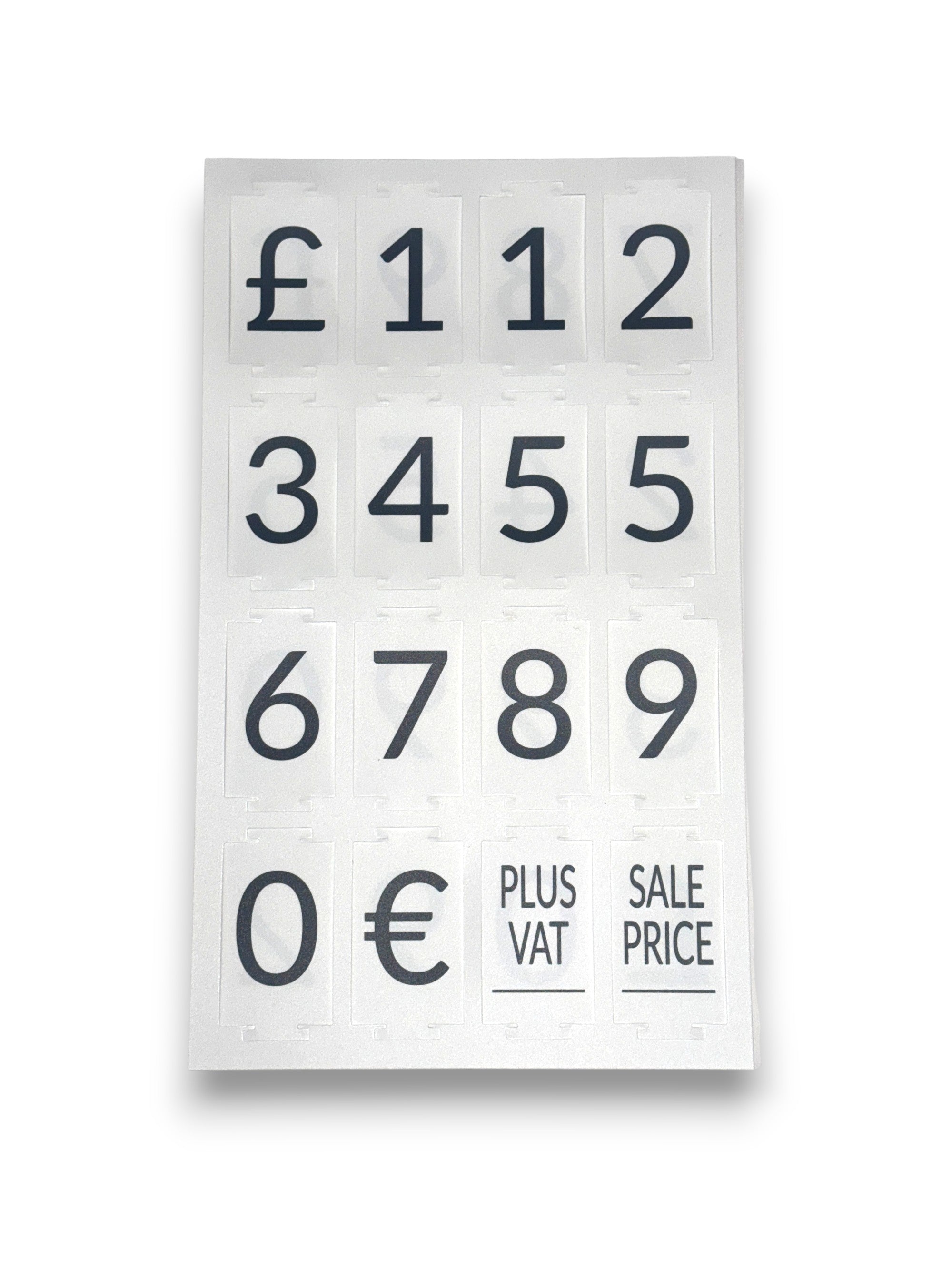 Visor Number Sheet